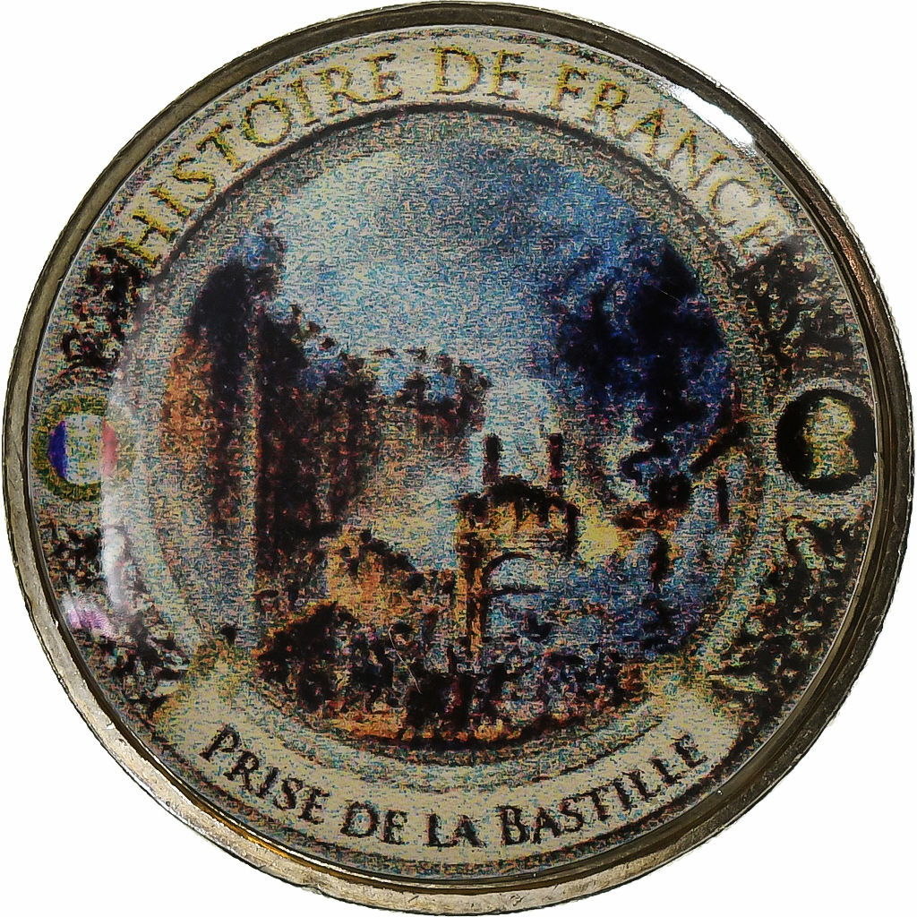 France, 2 Euro, Prise de la Bastille, Copper-Nickel-Zinc, 