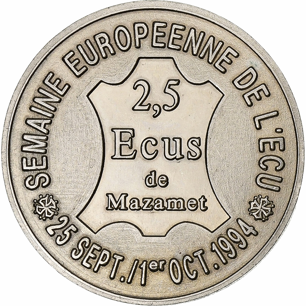 France, Medal, 2.5 Ecu de Mazamet, 1995, Nickel, 