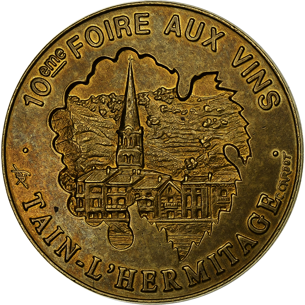 France, Medal, 5 Ecus Tain-L'Hermitage, 1994, Copper-nickel Aluminium, 