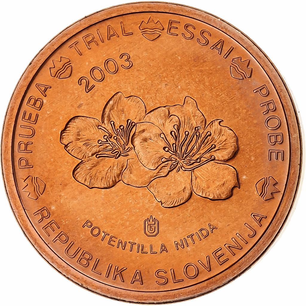 Slovenia, Euro Cent, unofficial private coin, 2003, Copper Plated Steel