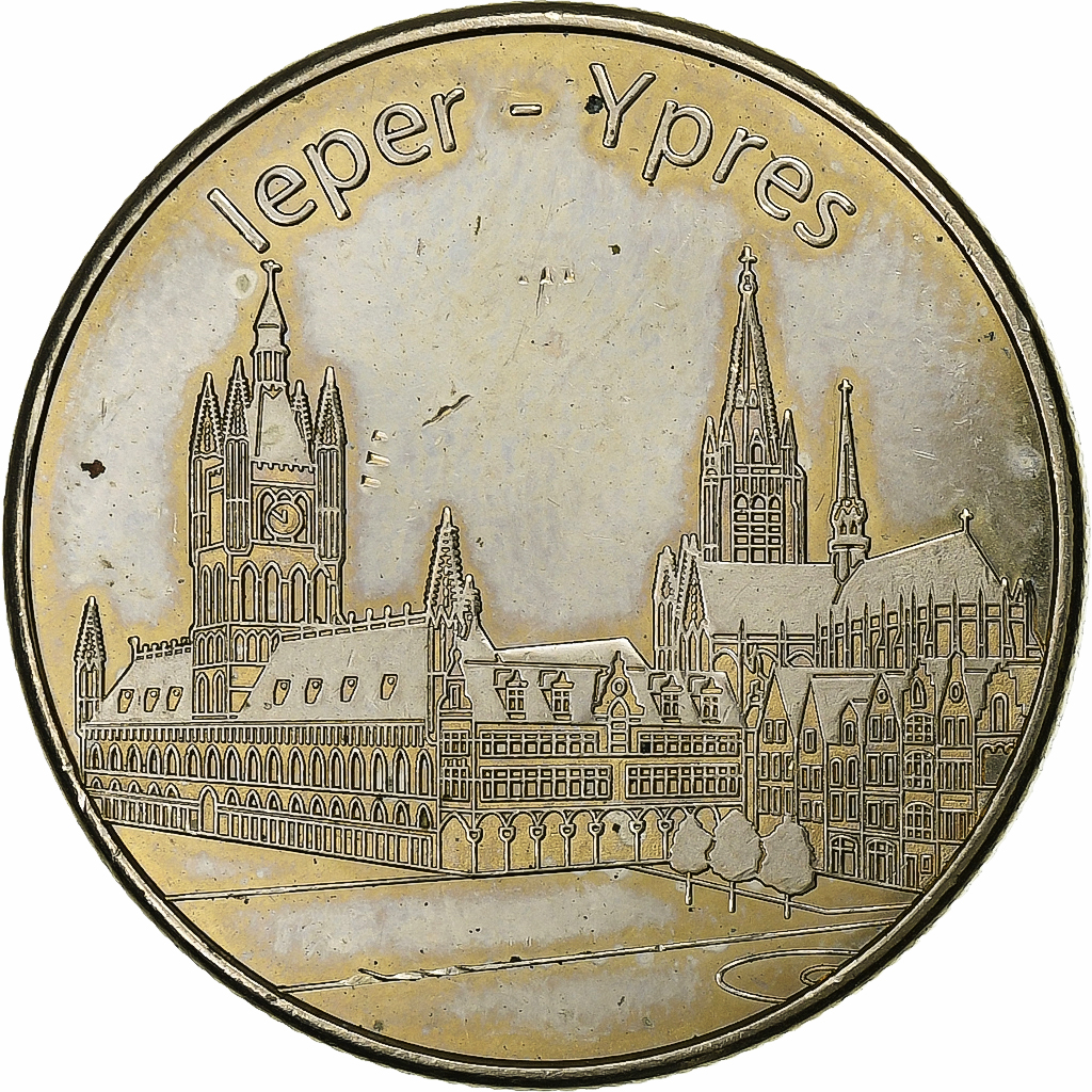 Belgium, Medal, Belgian Heritage, Ypres, Copper-nickel, 