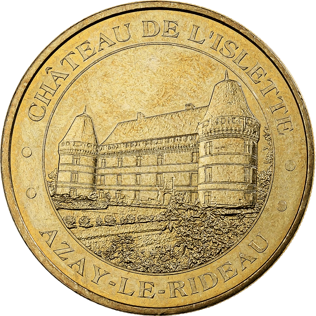 France, Token, 37/ Château de l'Islette - Azay-le-Rideau, 2011, Copper-nickel