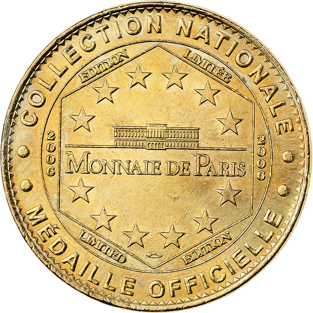 France, Token, 17/ Zoo de la Palmyre - Eléphants, 2006, Copper-nickel