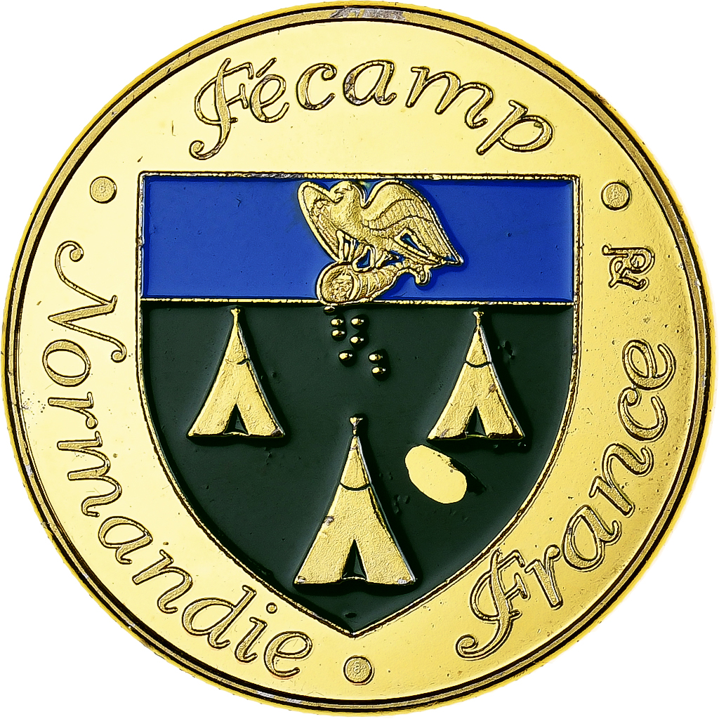 France, Medal, 76/ Fécamp - Goélettes, Copper-Nickel-Aluminum, 