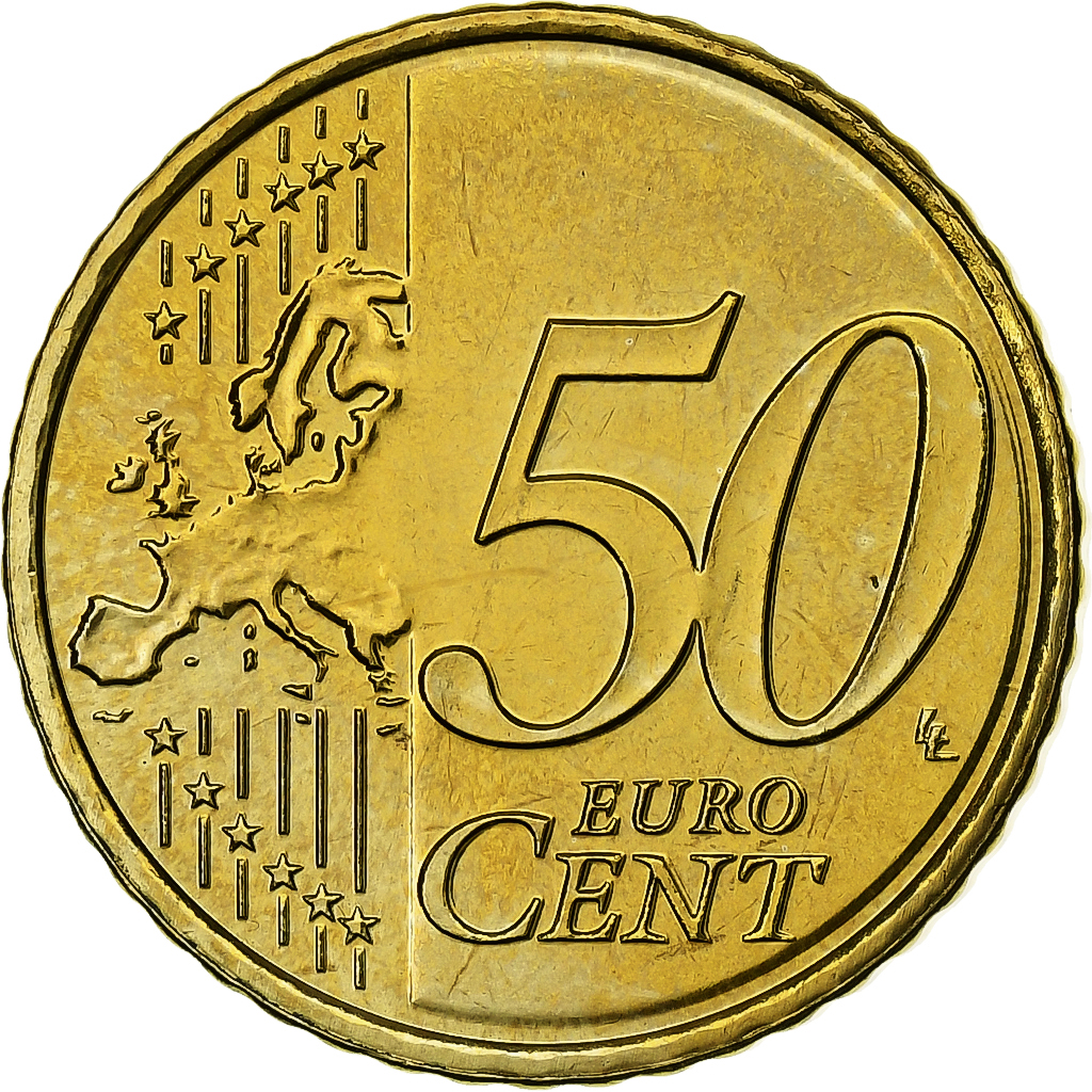 Luxemburg, 50 Euro Cent, 2010, STGL, Messing, KM:91