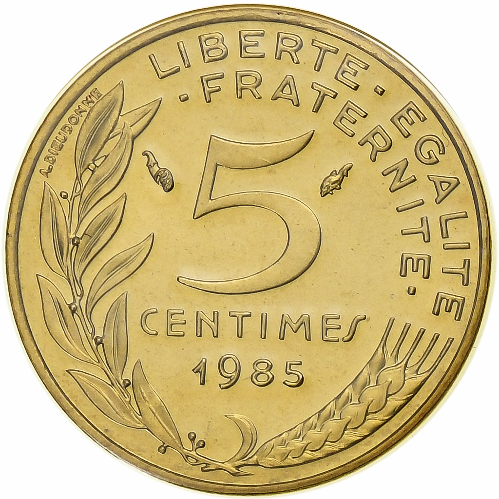 Coin, France, Marianne, 5 Centimes, 1985, Paris, , Aluminum-Bronze