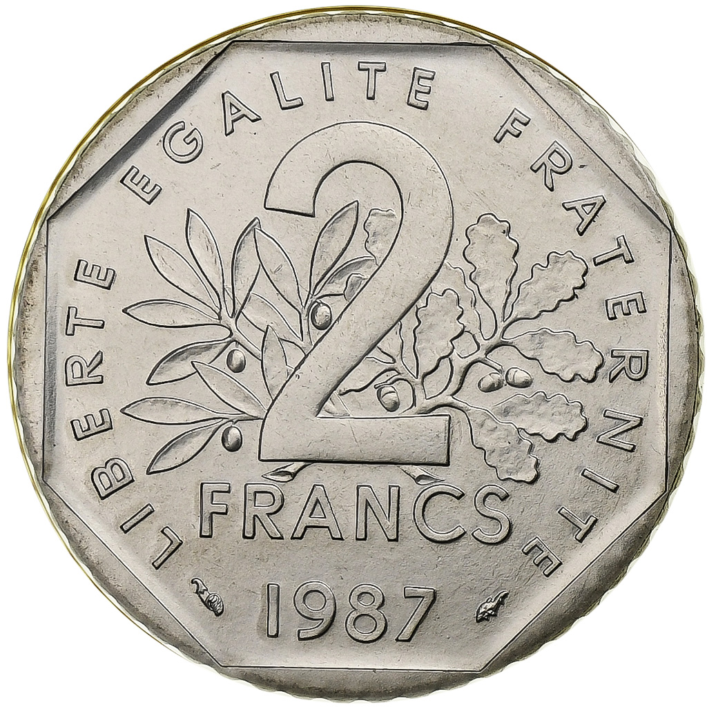 Coin, France, Semeuse, 2 Francs, 1987, Paris, BU, , Nickel, KM:942.1