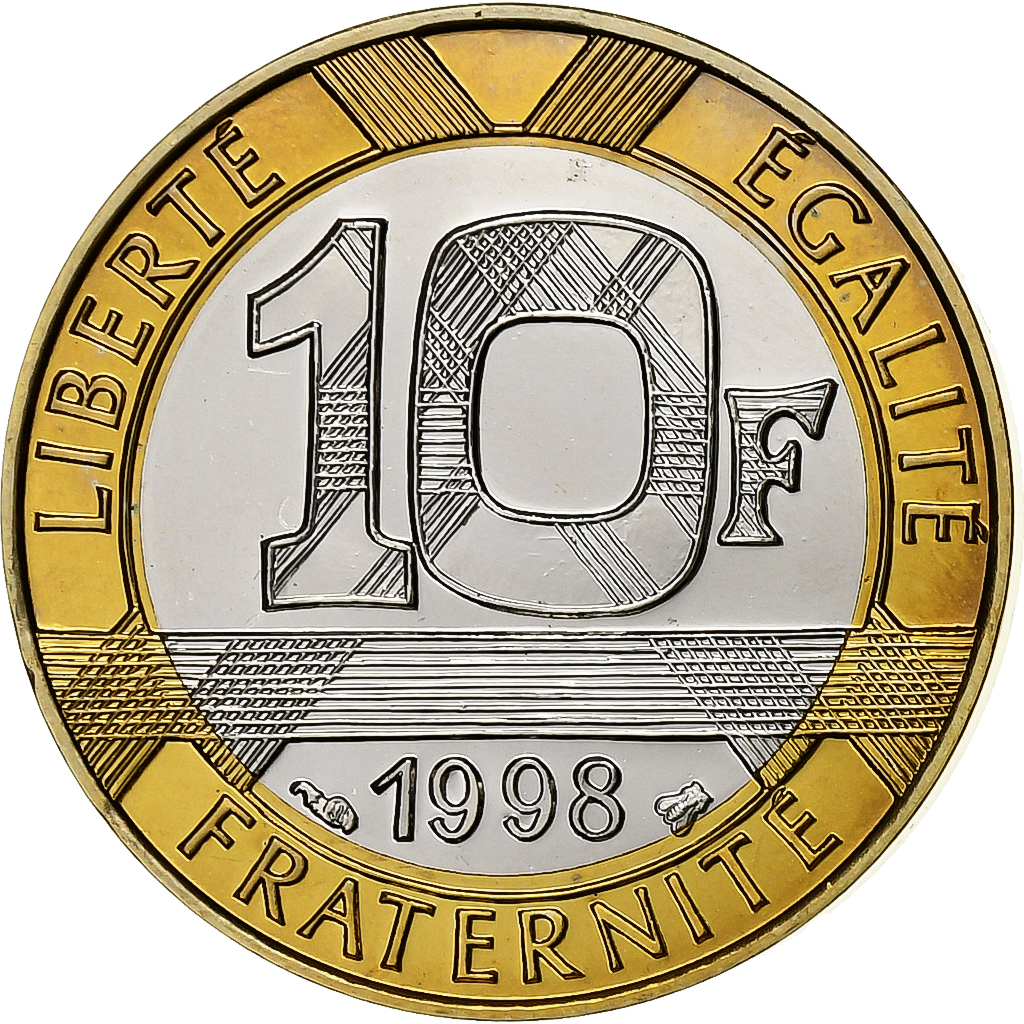 Coin, France, Génie, 10 Francs, 1998, Paris, Proof / BE, MS(65-70)