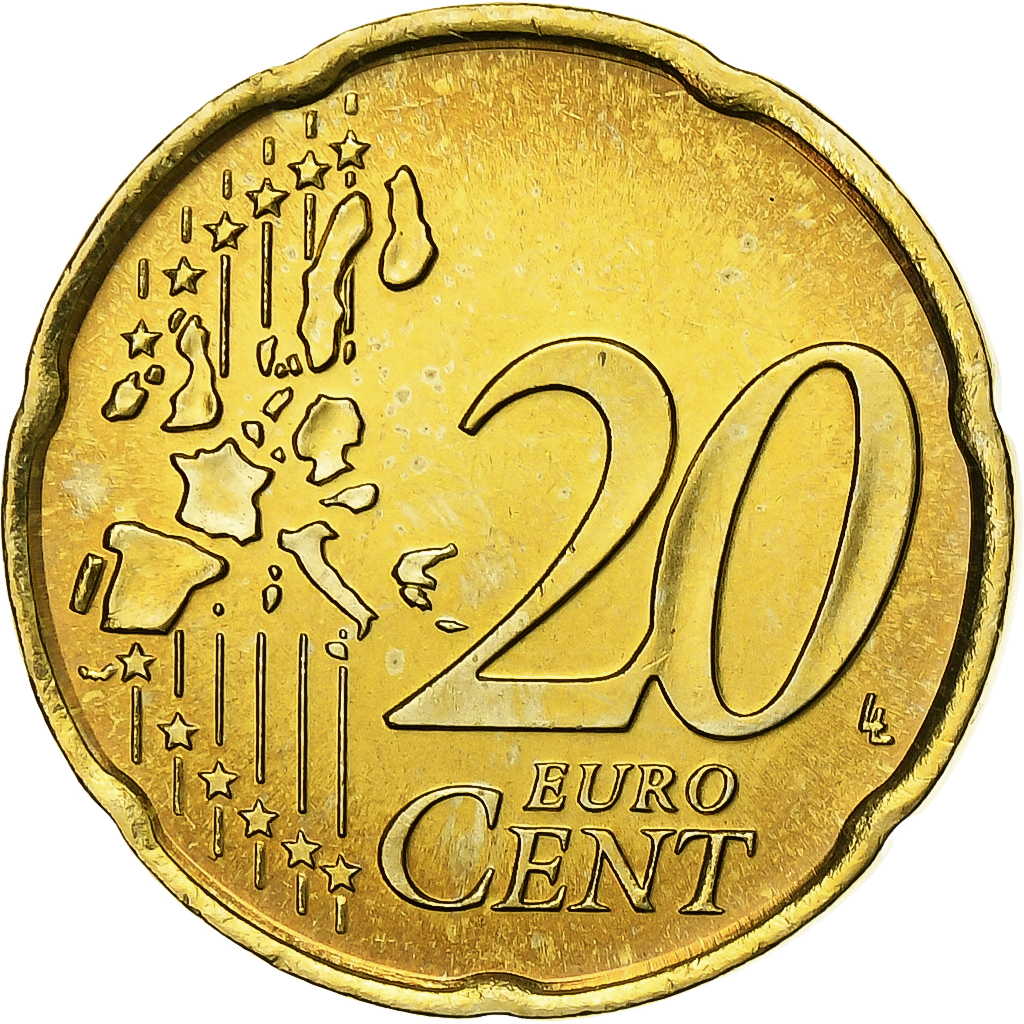 San Marino, 20 Euro Cent, 2002, STGL, Messing, KM:444
