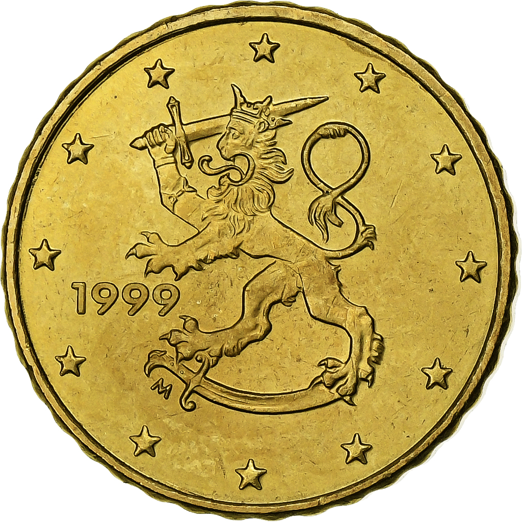 Finland, 10 Euro Cent, 1999, Vantaa, Nordic gold, MS, KM:101