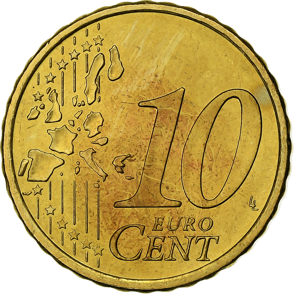 Finland, 10 Euro Cent, 1999, Vantaa, Nordic gold, MS, KM:101