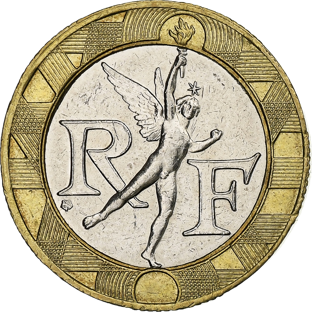 France, 10 Francs, Génie, 1991, Bi-Metallic, , Gadoury:827, KM:964.1