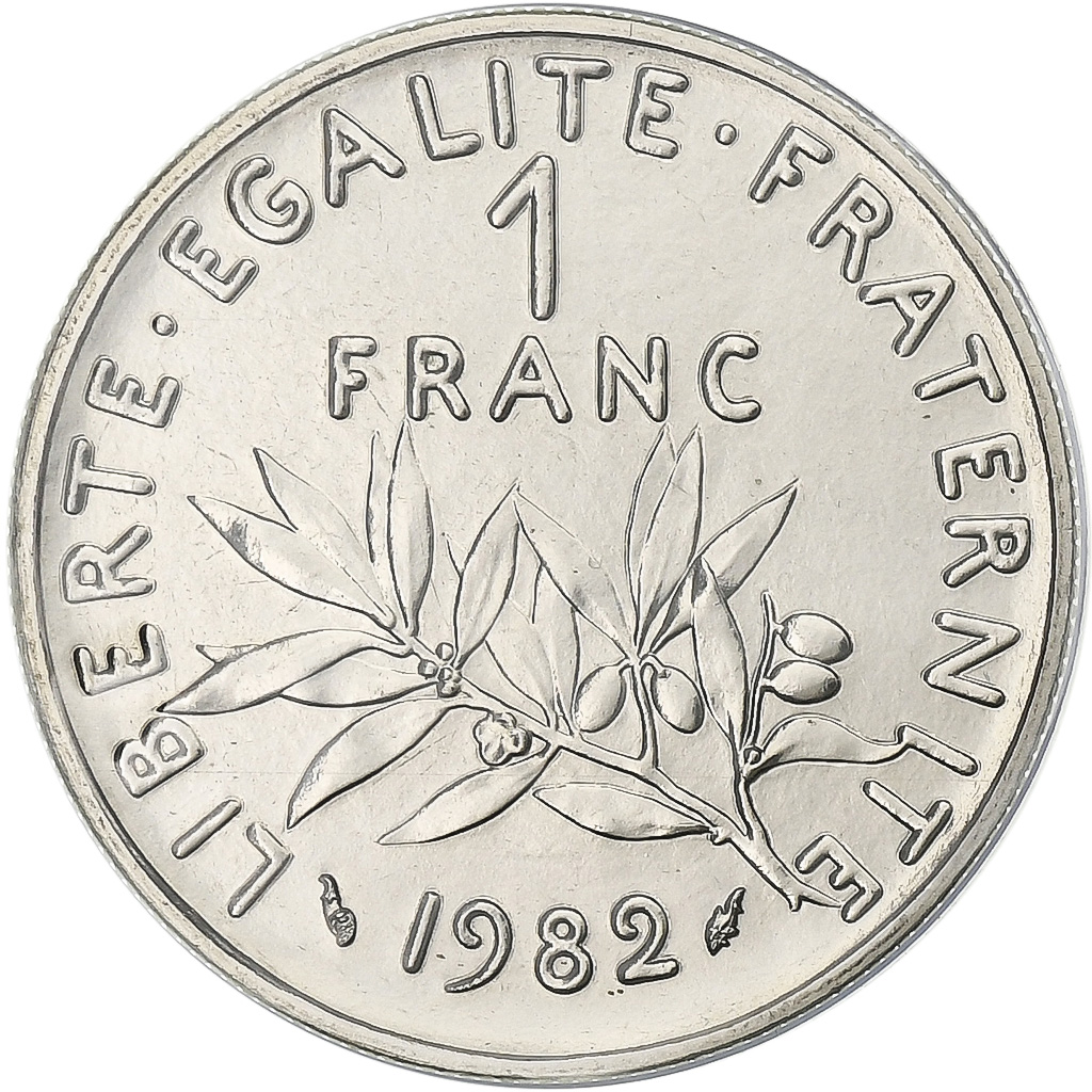 France, Franc, Semeuse, 1982, Paris, série FDC, Nickel, , Gadoury:474