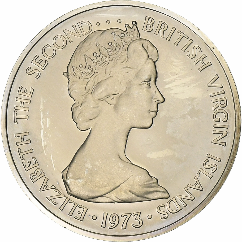 Coin, BRITISH VIRGIN ISLANDS, Elizabeth II, 5 Cents, 1973, Franklin Mint