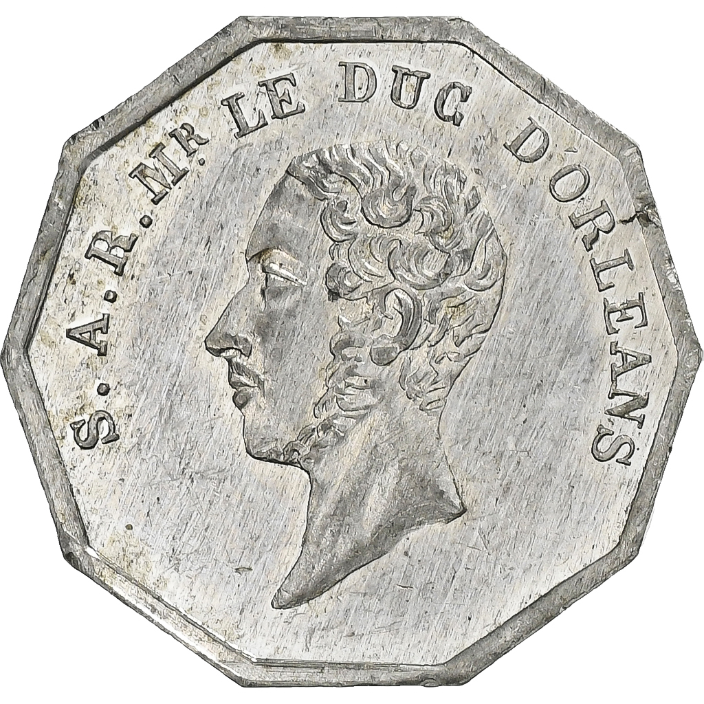 France, Token, Mort de Ferdinand Philippe, Duc d'Orléans, 1842, Tin, 