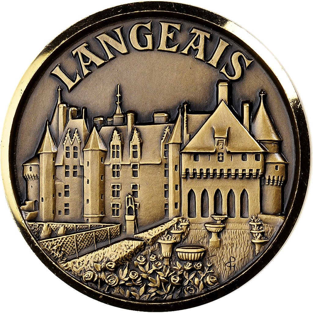 France, Medal, Touraine, Orléanais, Anjou, Langeais, Bronze, J. Balme, 