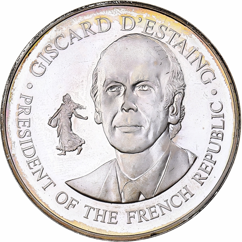 United States of America, Medal, Visite de Giscard d'Estaing, 1976, Silver