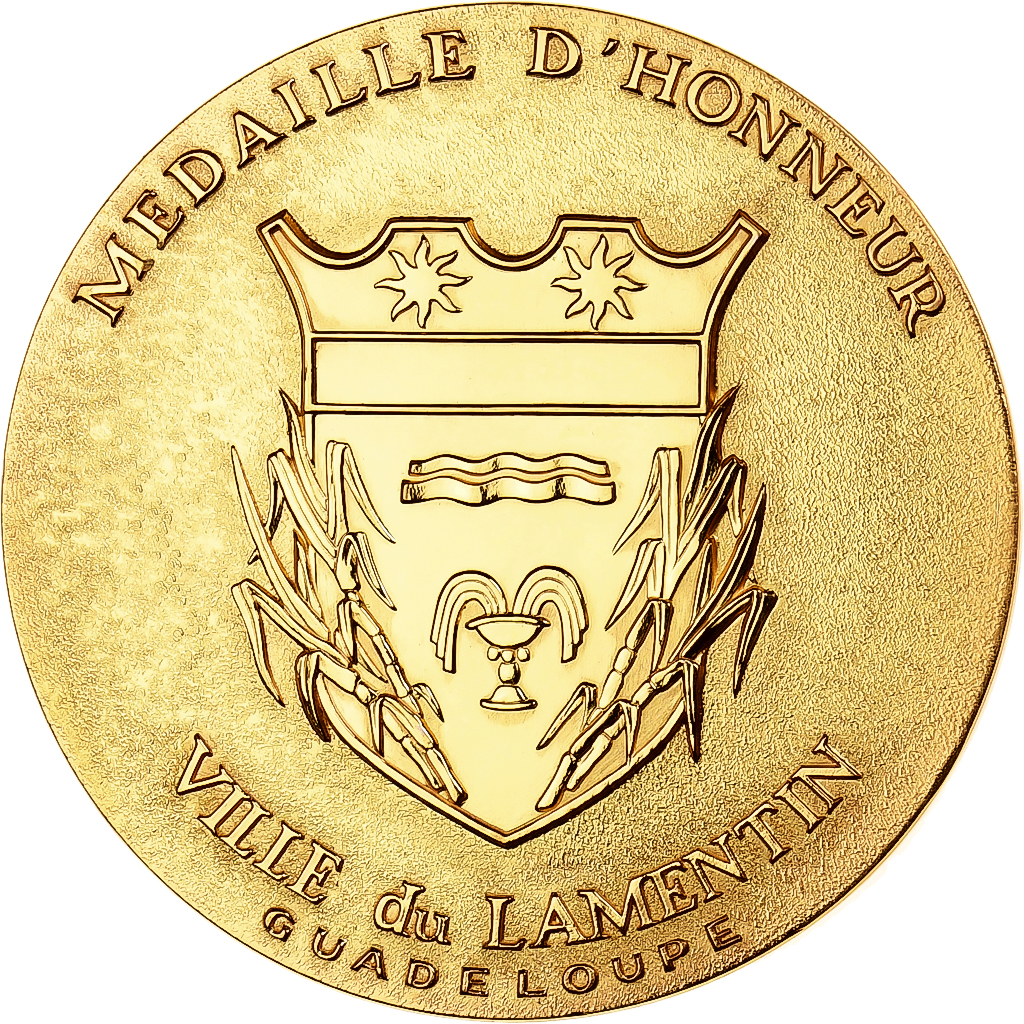 Guadeloupe, Medal, Pierre Mauroy, Citoyen d'Honneur de la Commune du Lamentin