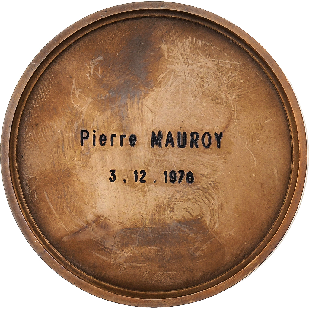 France, Medal, La Ville de Tourcoing à Pierre Mauroy, 1978, Bronze, 