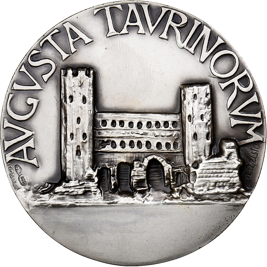Italy, Medal, Torino, Augusta Taurinorum, Silver, Lombardi, 