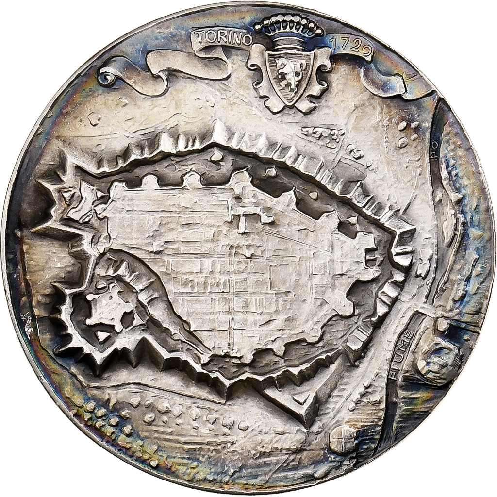 Italy, Medal, Torino, Augusta Taurinorum, Silver, Lombardi, 