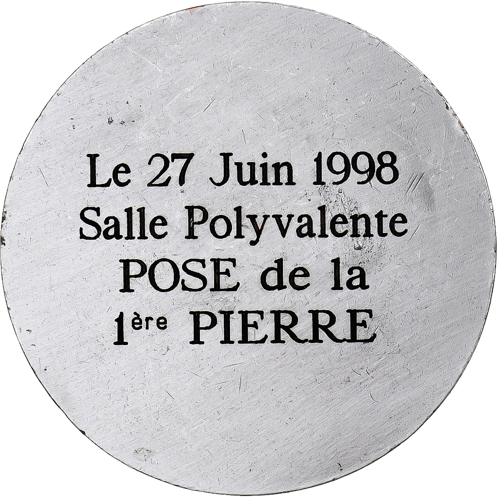 France, Medal, La Ville de Prémesques, 1998, Silvered bronze, 