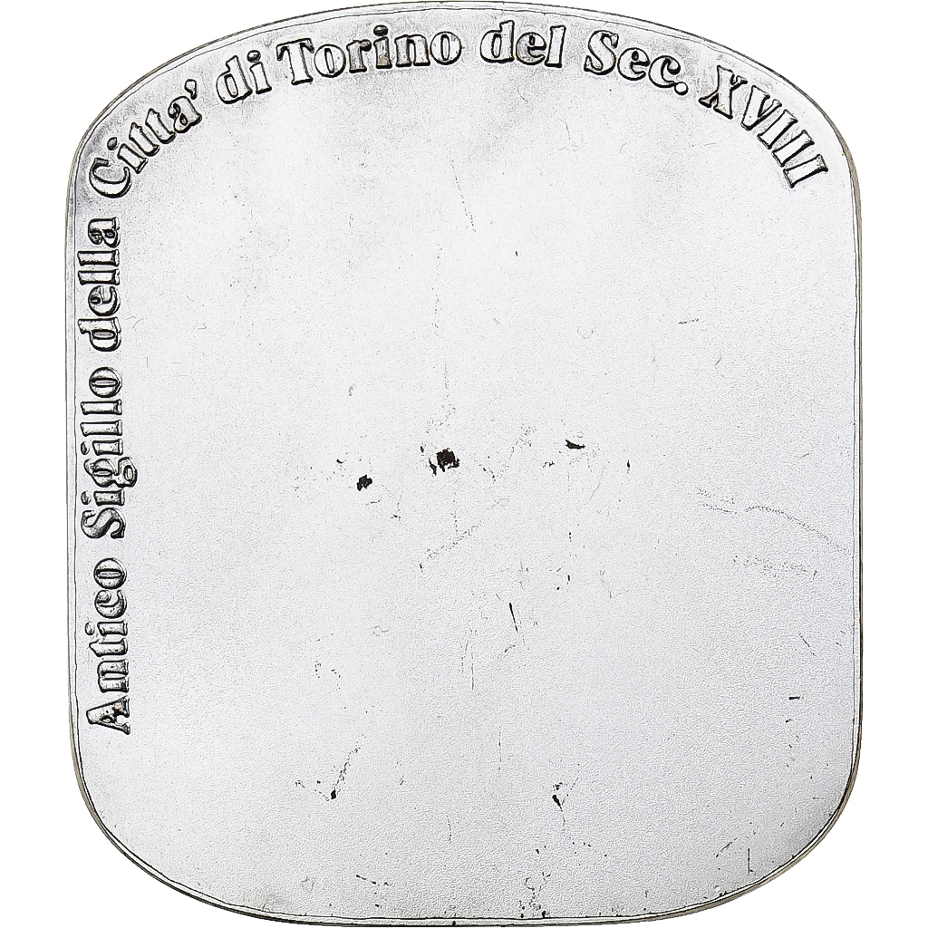 Italy, Medal, Antico Sigillo della Citta di Torino, Silvered bronze, 