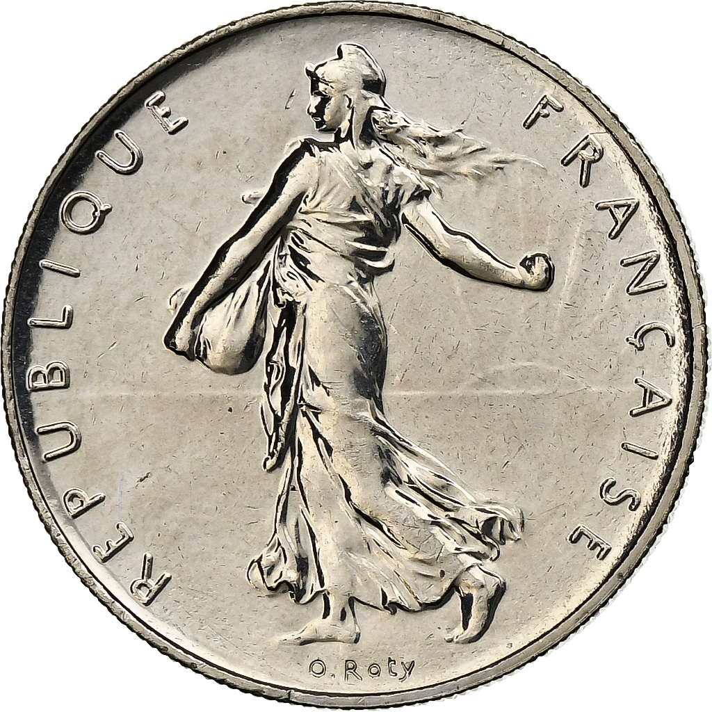 France, Franc, Semeuse, 2001, Monnaie de Paris, BU, Nickel, 