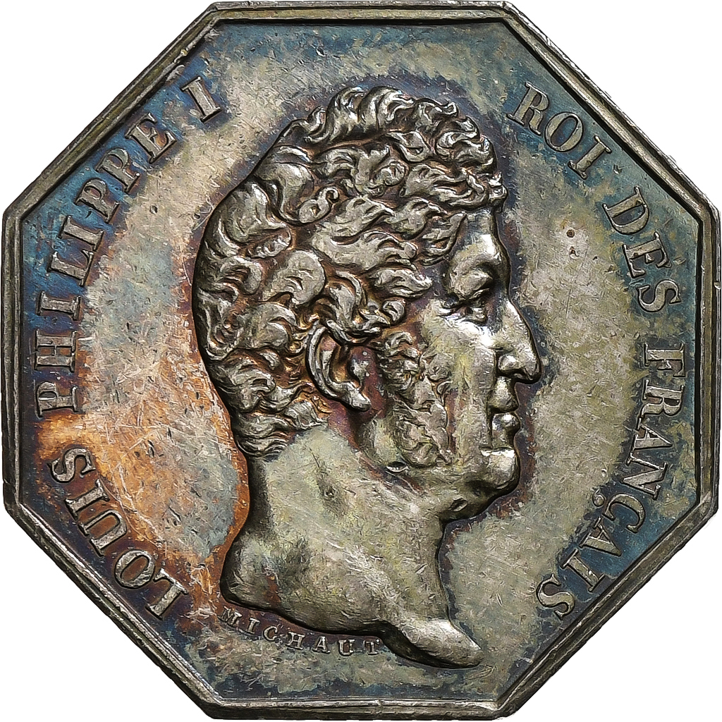 France, Token, Louis Philippe Ier, Compagnie des Notaires de Paris, Silver