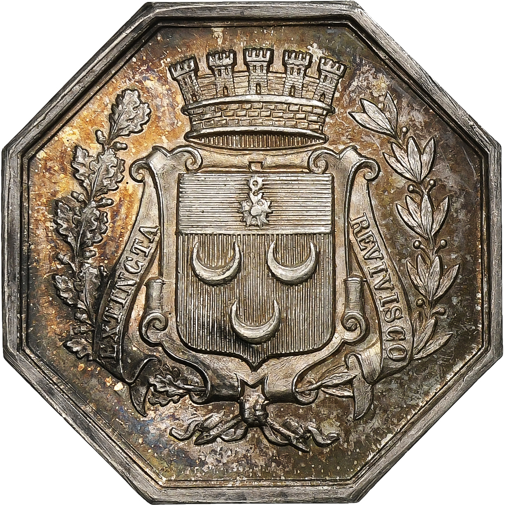 France, Token, Notaires de l'Arrondissement de Châteaudun, Silver, 