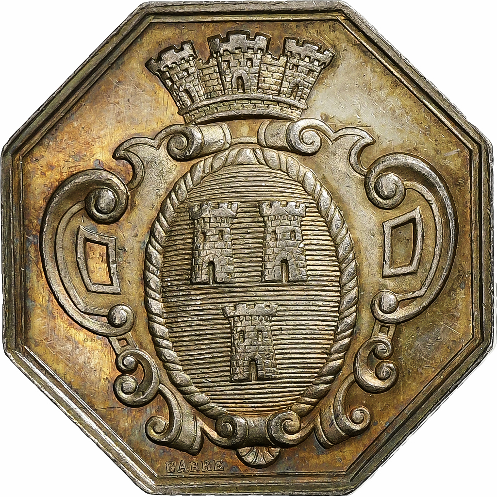 France, Token, Notaires de l'Arrondissement de Tours, Silver, Barre, 