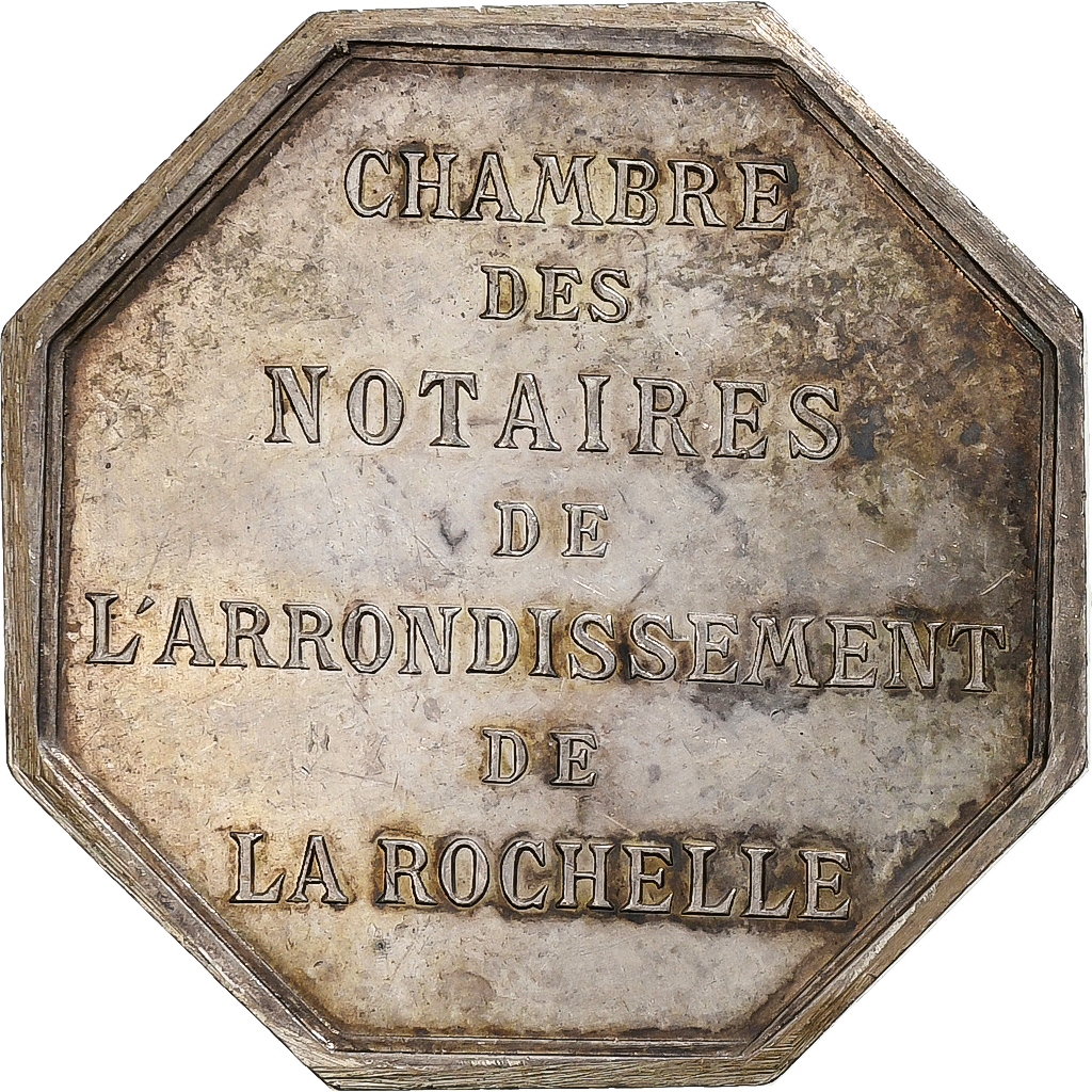 France, Token, Notaires de l'Arrondissement de La Rochelle, Silver, Borrel.A
