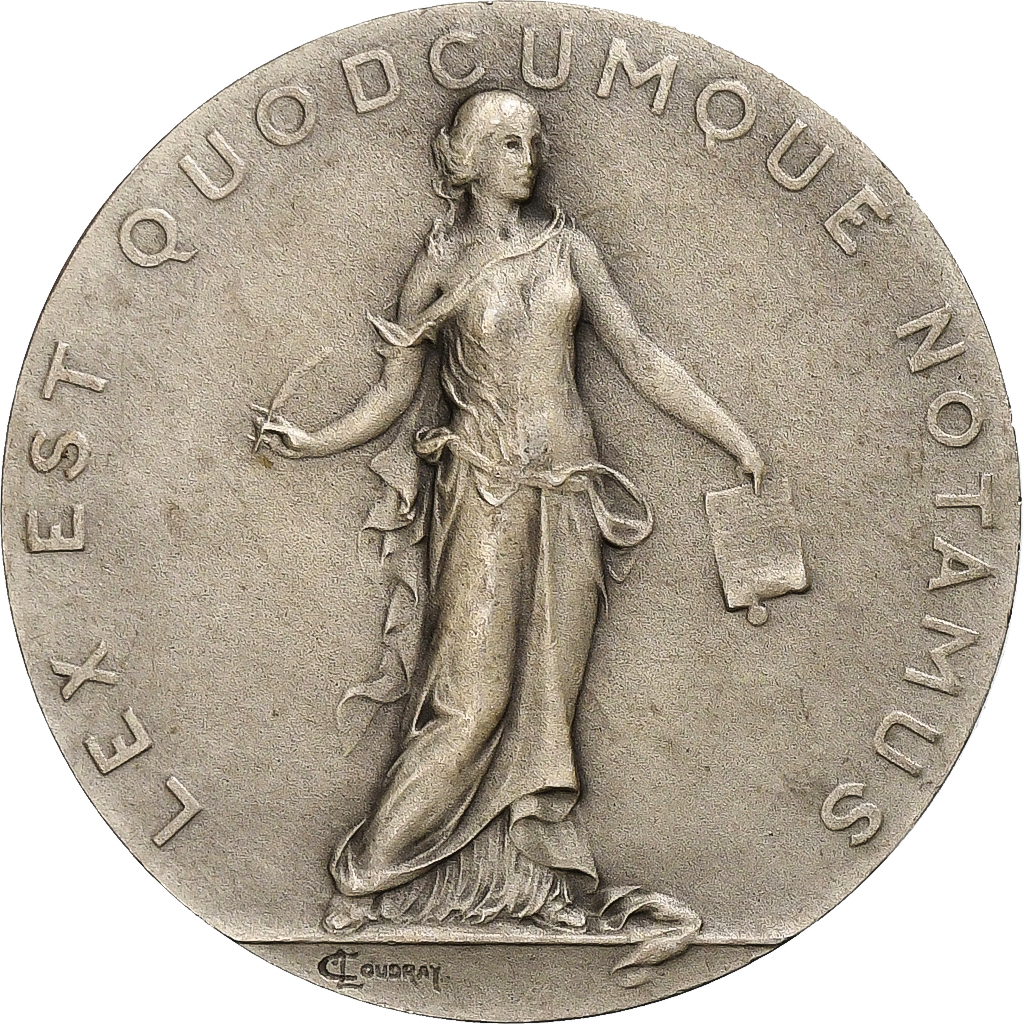 France, Token, Chambre des notaires d'Arras et St-Pol, Silver, Coudray