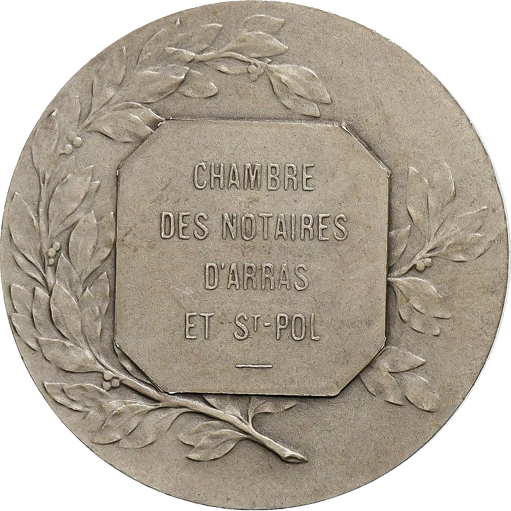 France, Token, Chambre des notaires d'Arras et St-Pol, Silver, Coudray