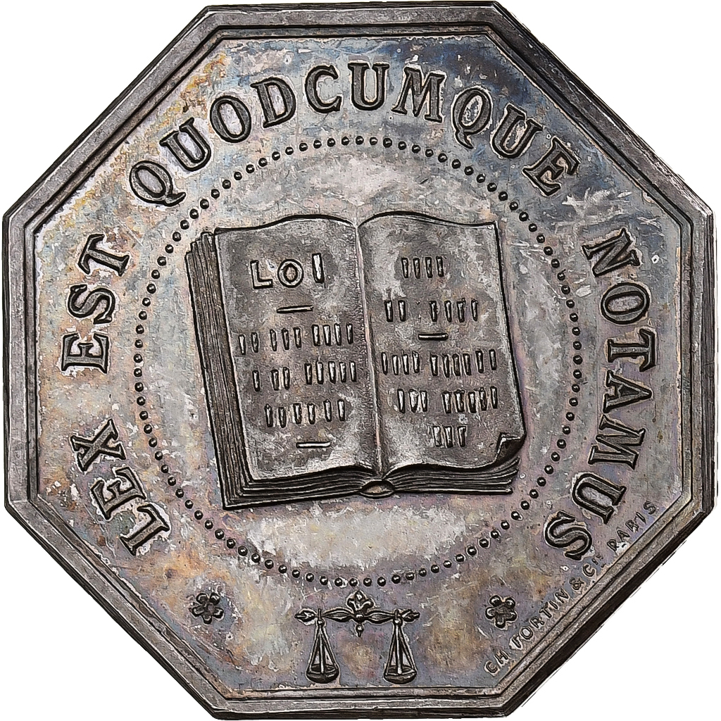 France, Token, Notaires de l'Arrondissement de Béthune, Silver, 