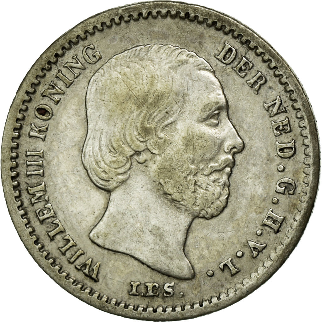 Coin, Netherlands, William III, 5 Cents, 1869, , Silver, KM:91