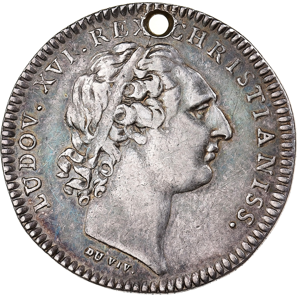 Frankrijk, Token, Louis XVI, Notaires au Chatelet d'Orleans, Zilver, Duvivier