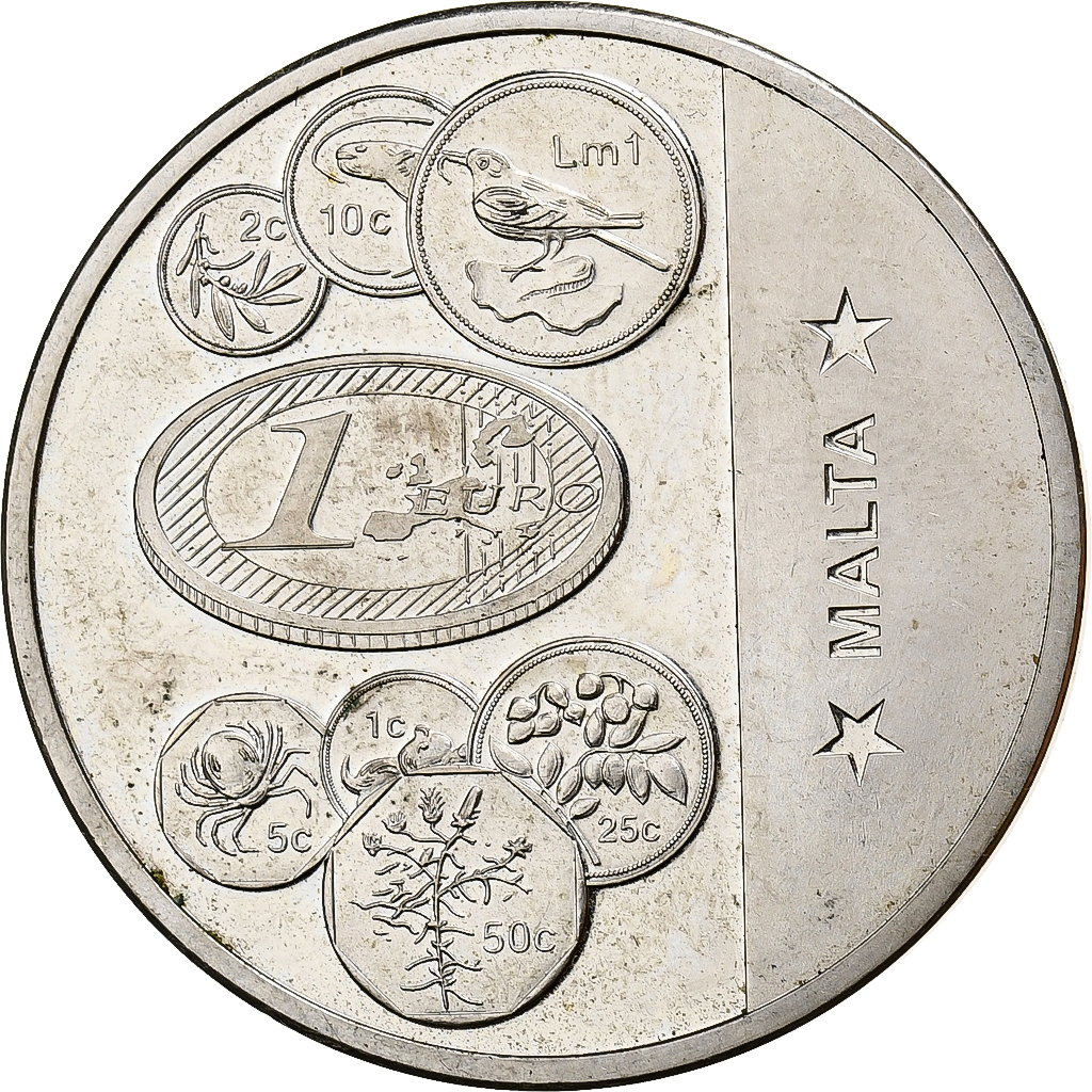 Malta, Medal, L'Europe, Malte, Copper-nickel, 