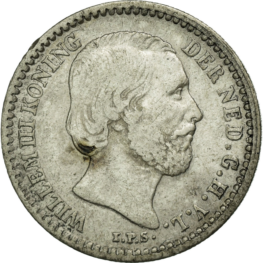 Coin, Netherlands, William III, 10 Cents, 1885, , Silver, KM:80