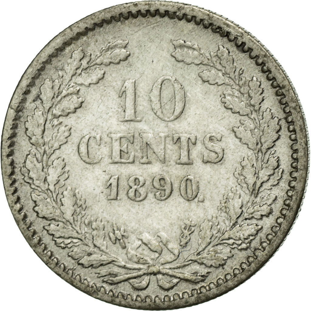 Coin, Netherlands, William III, 10 Cents, 1885, , Silver, KM:80