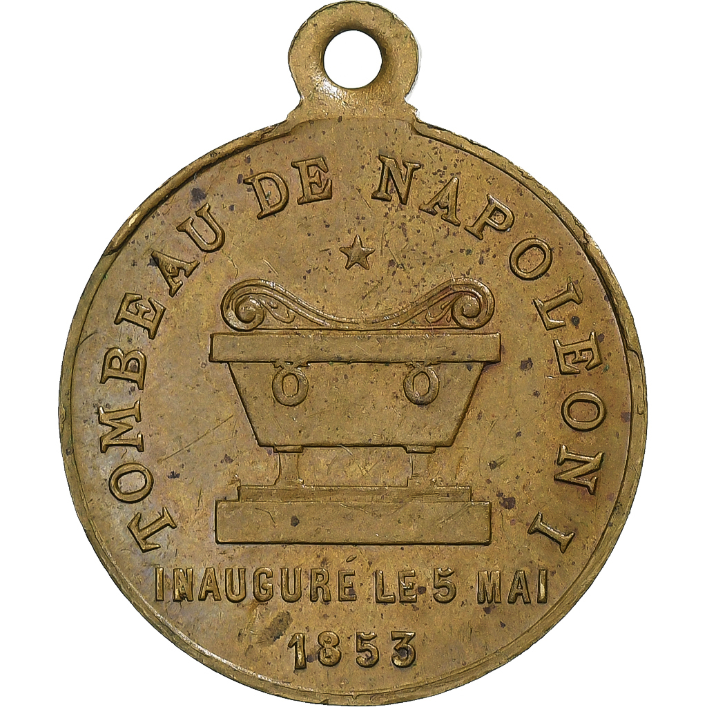 France, Medal, Inauguration du Tombeau de Napoléon Ier, 1853, Brass, 