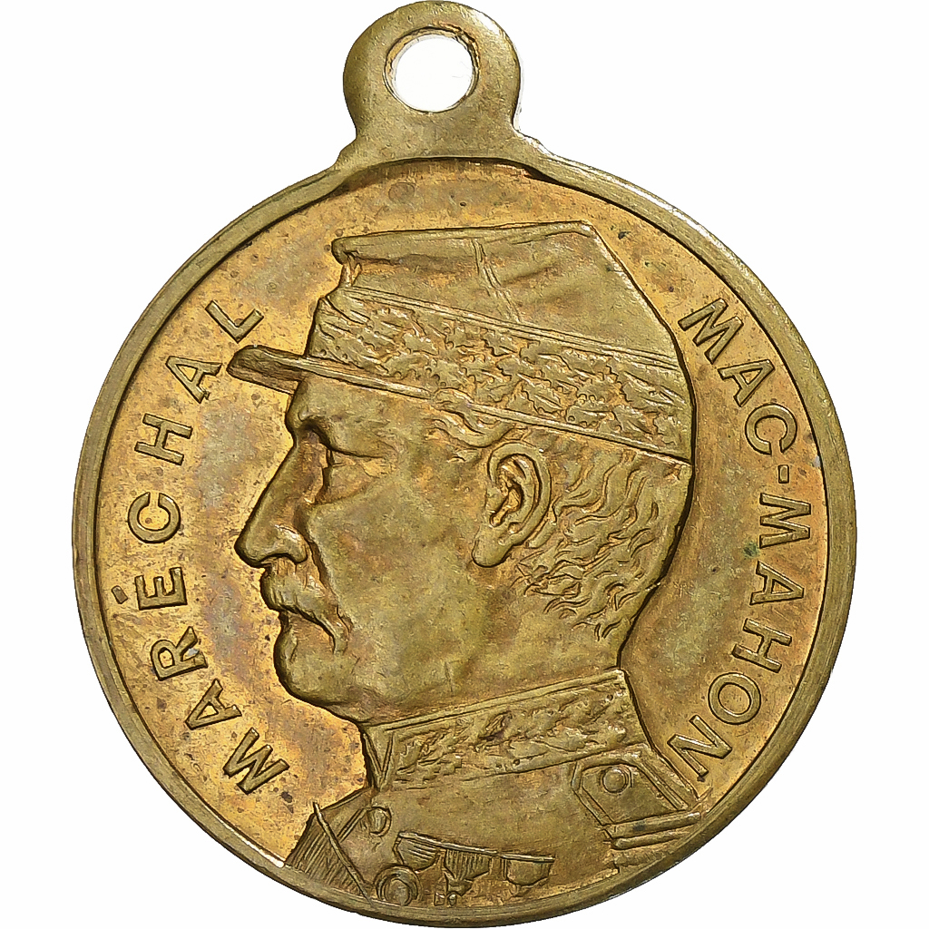 France, Token, Maréchal Mac Mahon, Brass, 