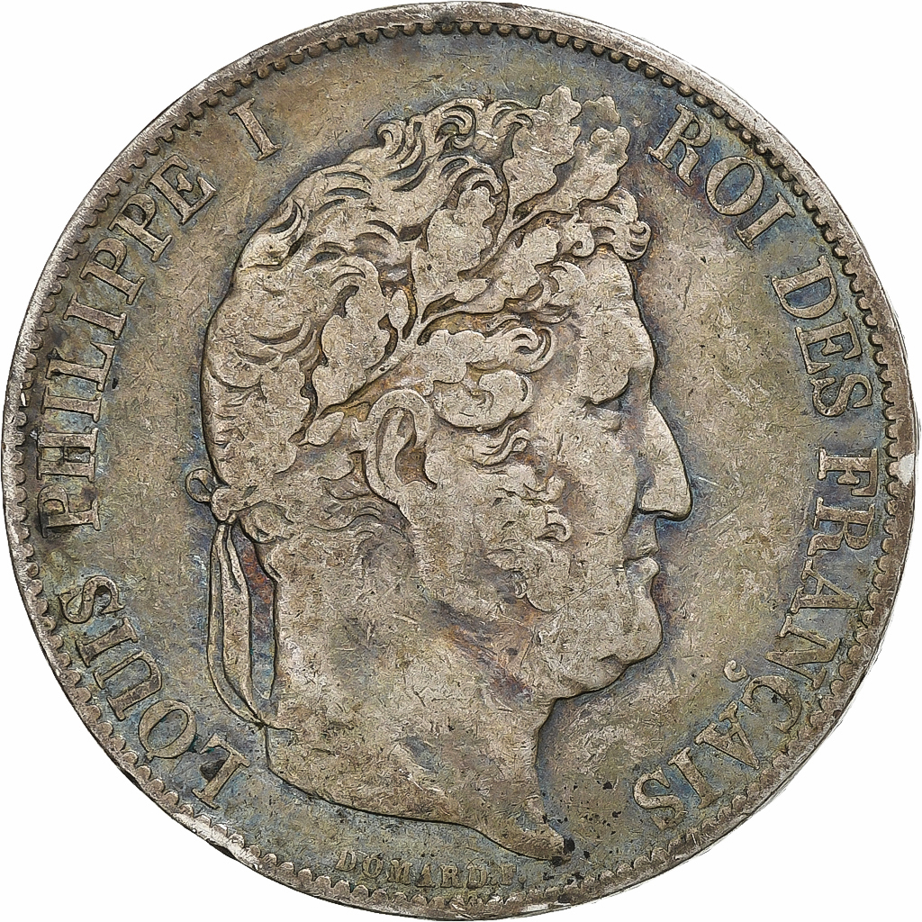 France, 5 Francs, Louis-Philippe, 1845, Lille, Silver, , Gadoury:678a