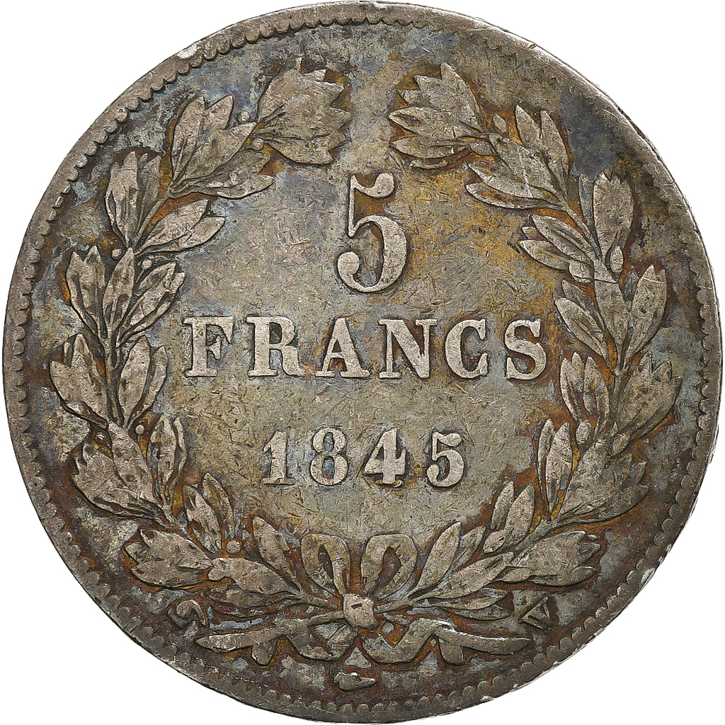 France, 5 Francs, Louis-Philippe, 1845, Lille, Silver, , Gadoury:678a