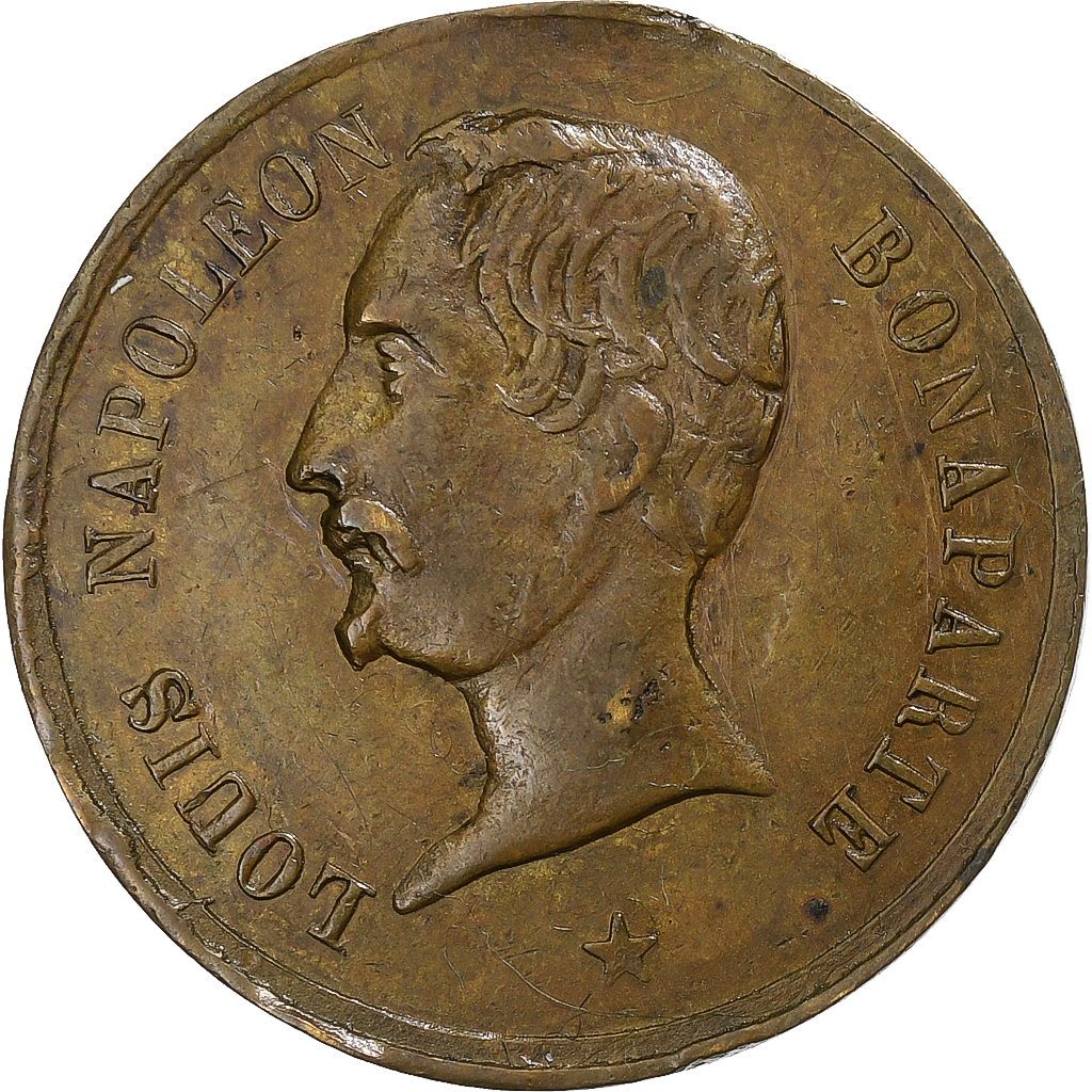 France, Token, Réélection de Louis Napoléon Bonaparte, 1851, Brass, 