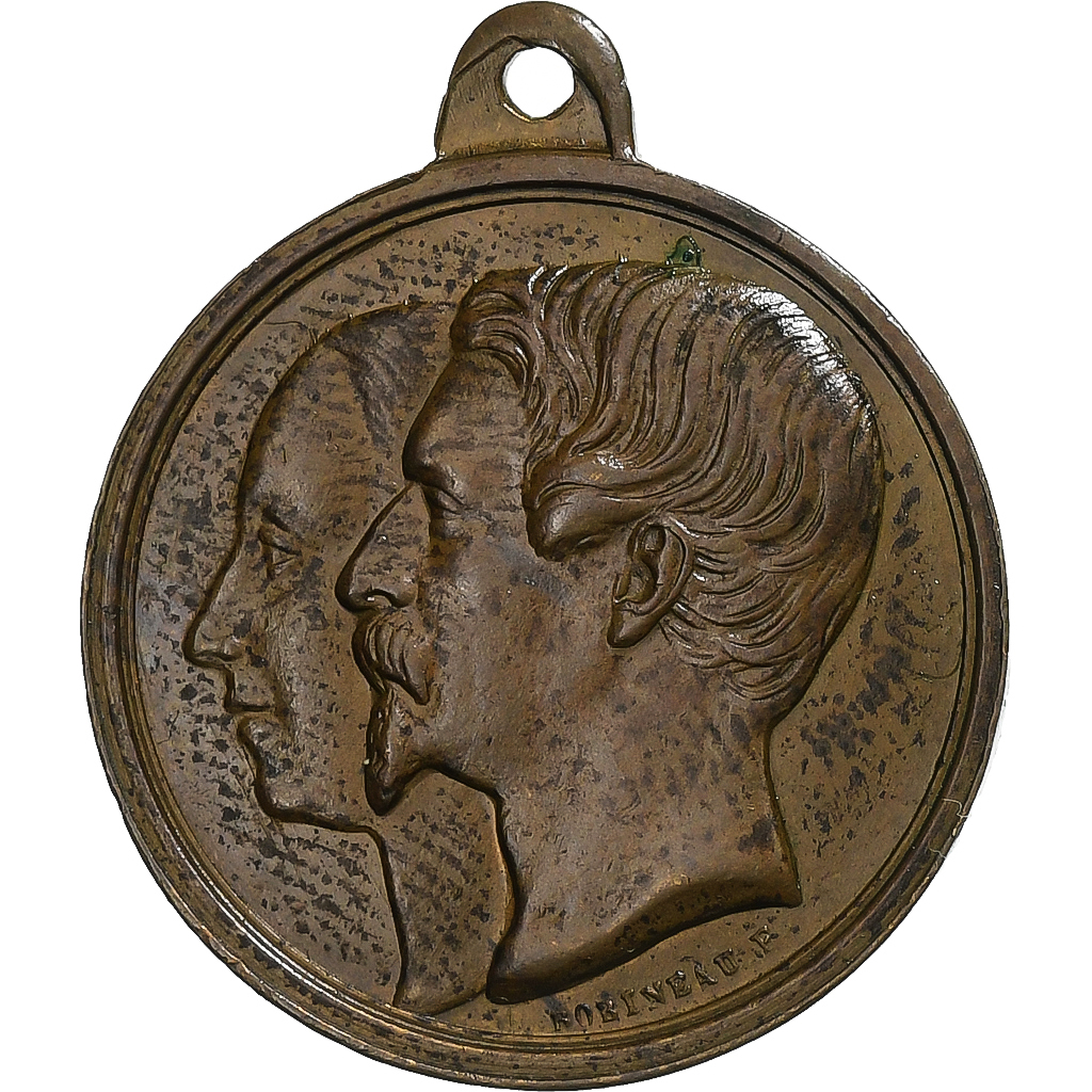 France, Medal, Napoléon III, Mariage Impérial, 1853, Copper, 