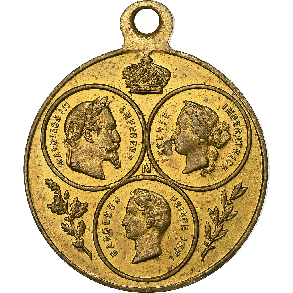 France, Medal, Concours Agricole de Rouen, 1868, Brass, 