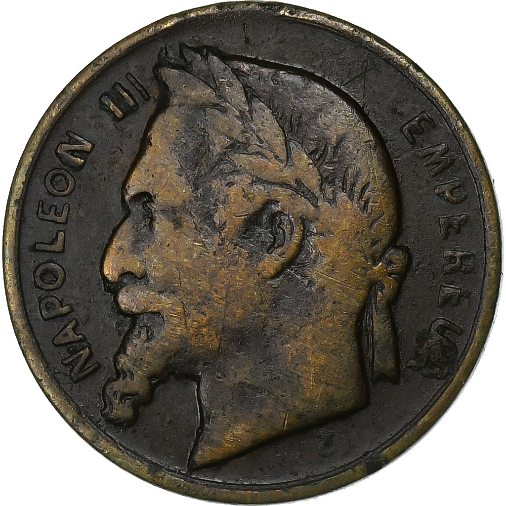 France, Medal, Napoléon III, Exposition Internationale Maritime du Havre, 1868
