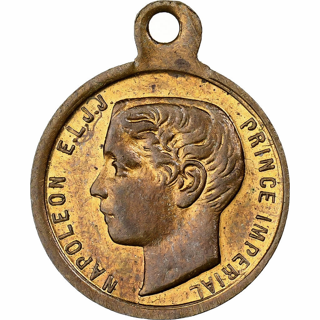 France, Medal, Naissance du Prince impérial, 1856, Brass, 