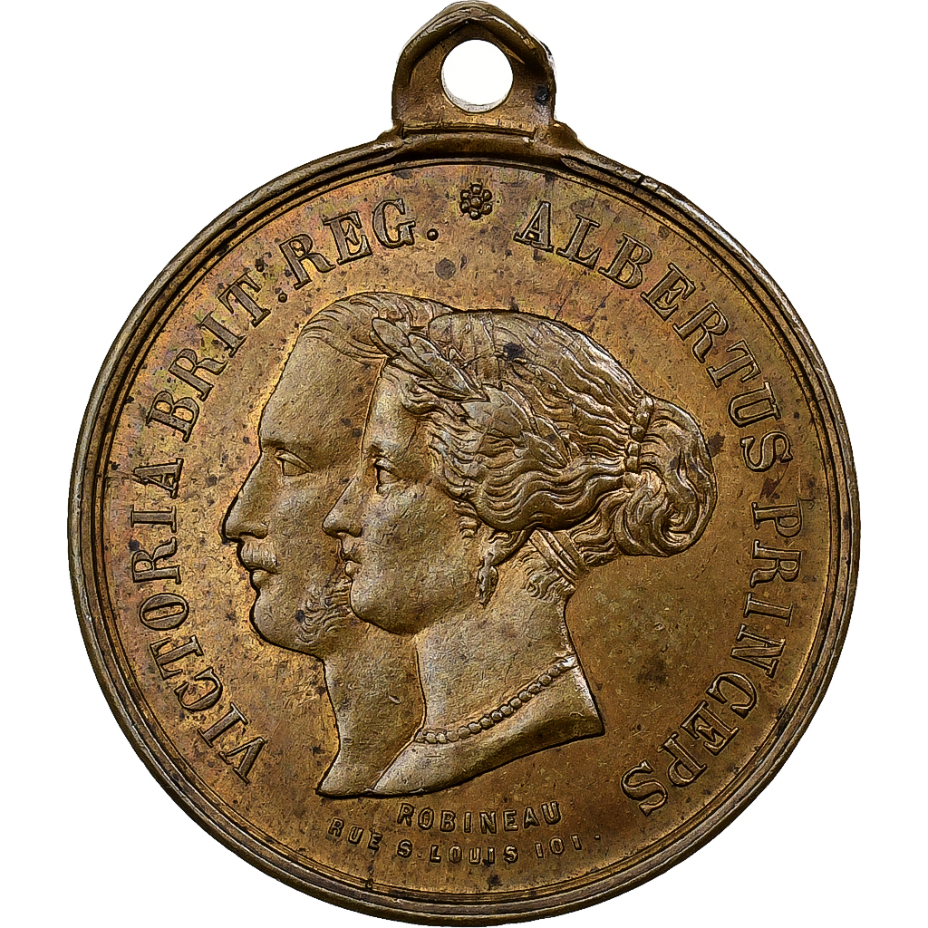France, Medal, Séjour en France de la Reine d'Angleterre et du Prince Albert